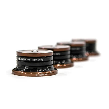 ฐานรองเครื่องเสียง HIFISTAY : SOFT JELLY (50 MM) (BLACK/BROWN) SET OF 4_0